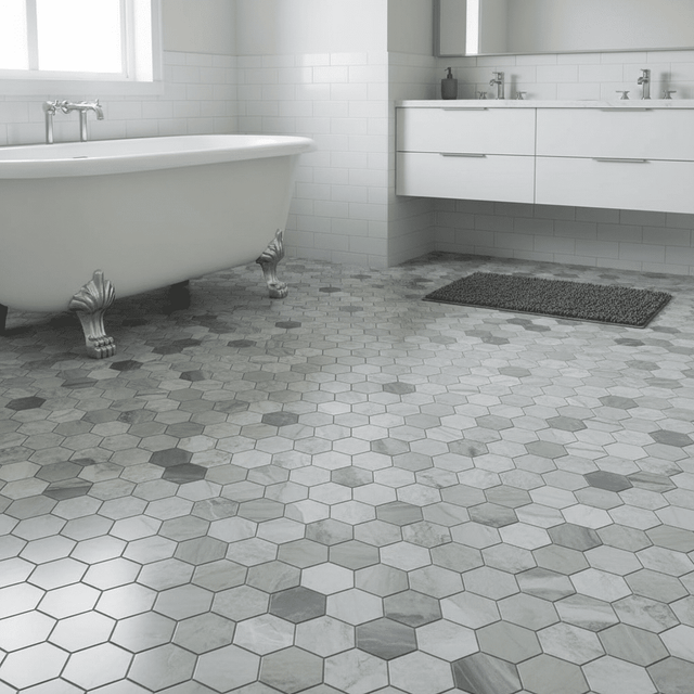 Mosaic Lục Giác Raggio Verde