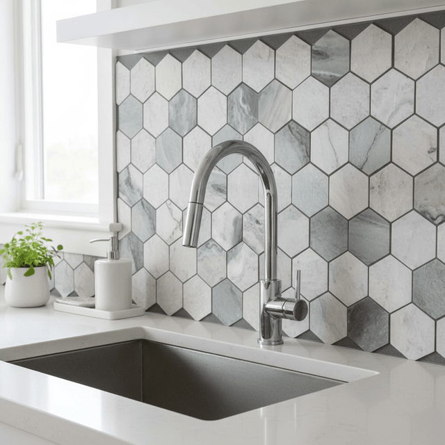 Mosaic Lục Giác Raggio Verde