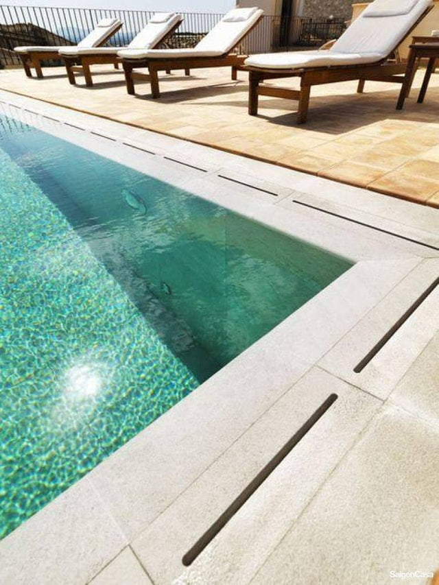 Bậc Thang - Viền Hồ Bơi - Xả Tràn Hồ Bơi - SaigonCasa | Curated Surfaces & Contemporary Living