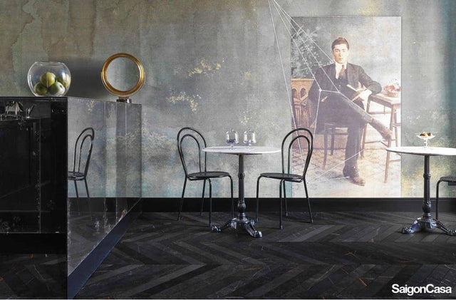 bàn ăn mặt đá marble