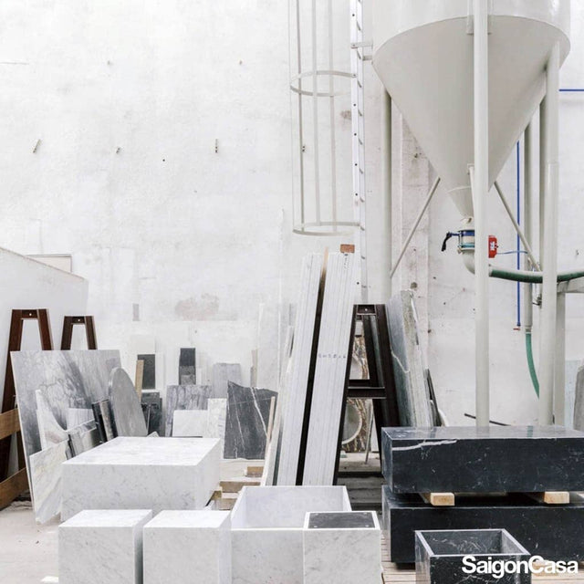 Bàn Đá Ghép Chữ Nhật - SaigonCasa | Curated Surfaces & Contemporary Living