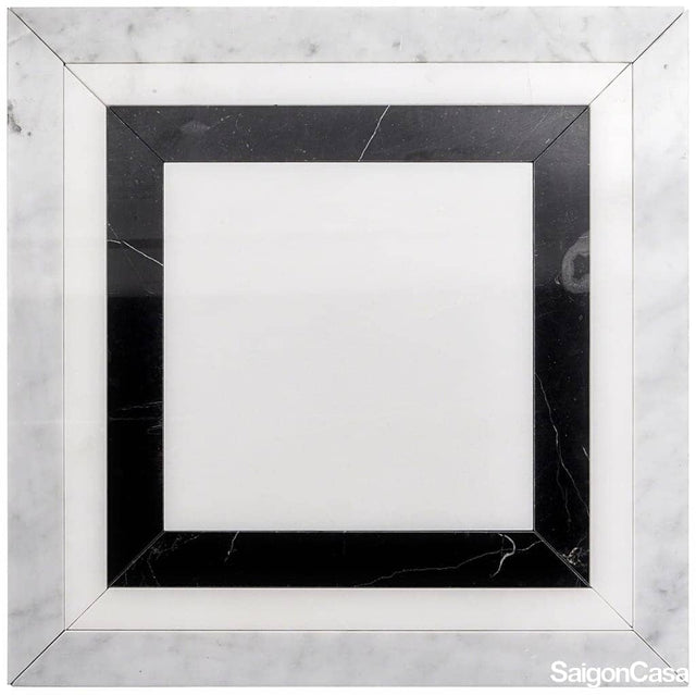 Đá Marble Frame Black & White - SaigonCasa | Curated Surfaces & Contemporary Living