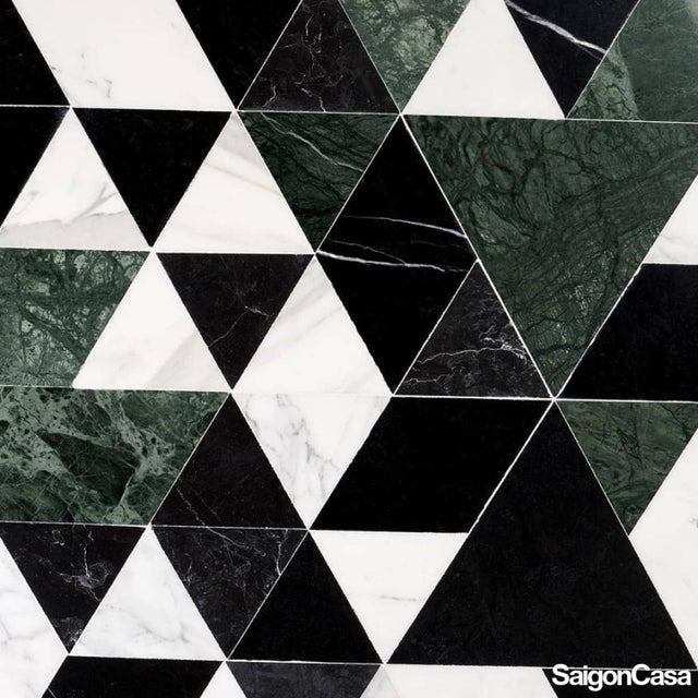 Đá Marble Mosaic Trio Mix - SaigonCasa | Curated Surfaces & Contemporary Living