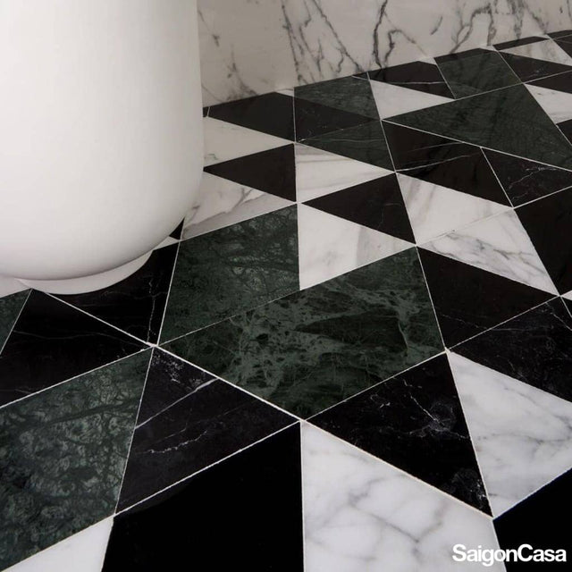 Đá Marble Mosaic Trio Mix - SaigonCasa | Curated Surfaces & Contemporary Living