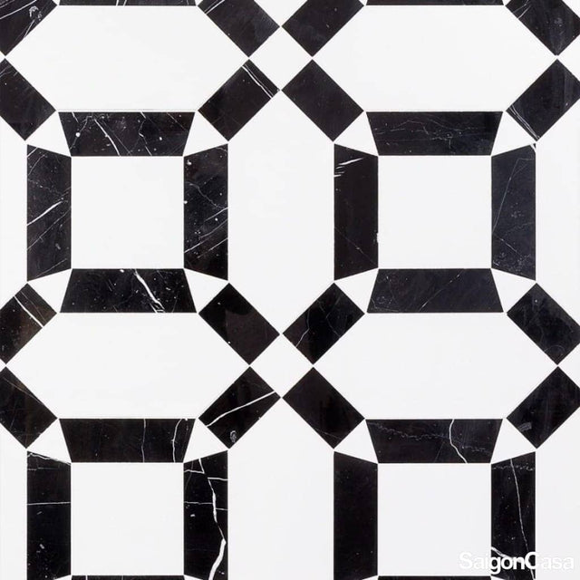 Đá Marble Trang Trí Black & White - SaigonCasa | Curated Surfaces & Contemporary Living