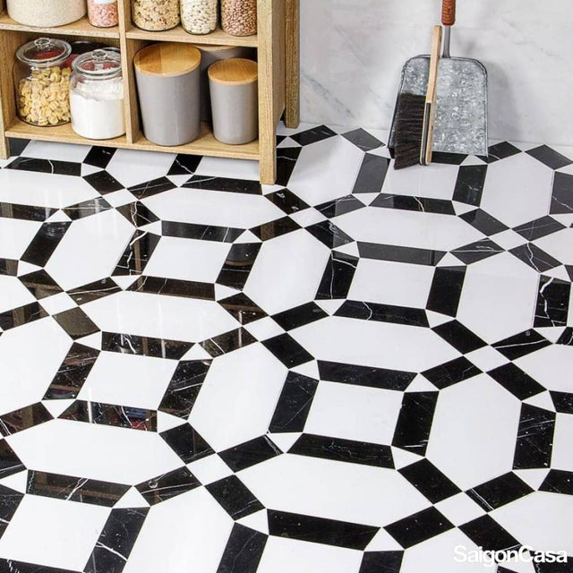 Đá Marble Trang Trí Black & White - SaigonCasa | Curated Surfaces & Contemporary Living