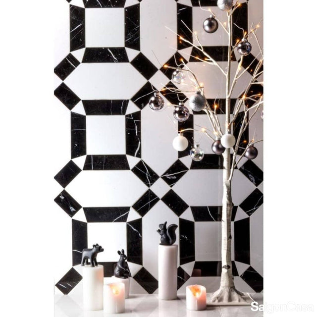 Đá Marble Trang Trí Black & White - SaigonCasa | Curated Surfaces & Contemporary Living