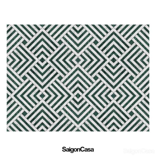 Đá Marble Trang Trí Emeraude Stripe - SaigonCasa | Curated Surfaces & Contemporary Living