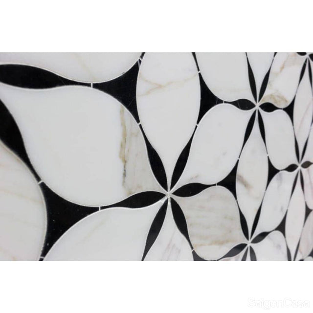 Đá Marble Trang Trí Fiore B&W - SaigonCasa | Curated Surfaces & Contemporary Living