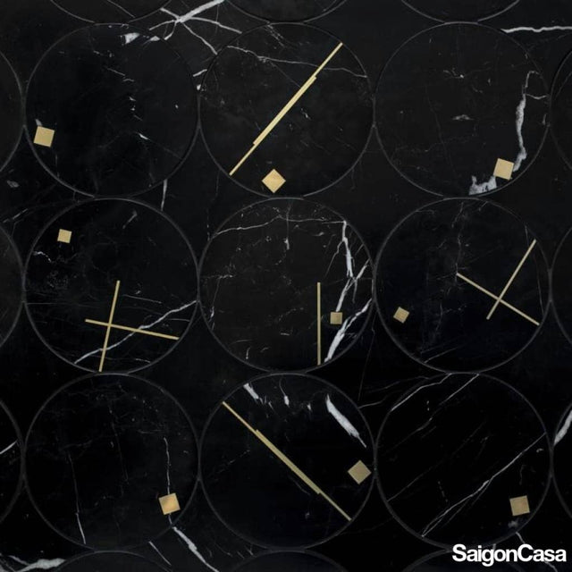Đá Marble Trang Trí Nero Tempo - SaigonCasa | Curated Surfaces & Contemporary Living