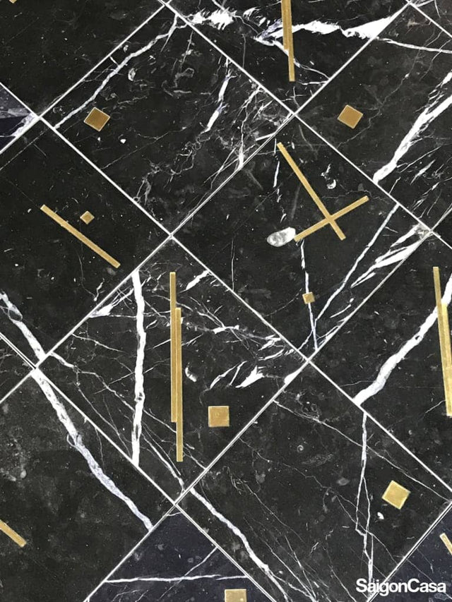 Đá Marble Trang Trí Nero Tempo - SaigonCasa | Curated Surfaces & Contemporary Living
