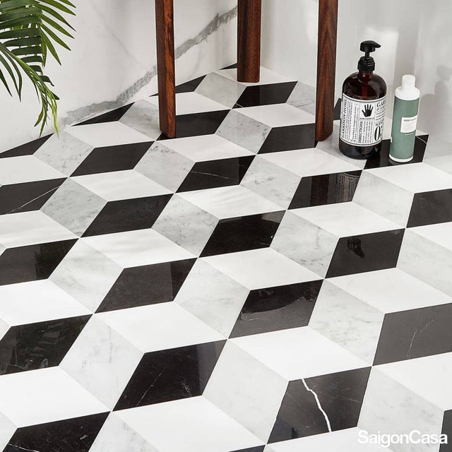 Đá Mosaic Trio Diamond - SaigonCasa | Curated Surfaces & Contemporary Living