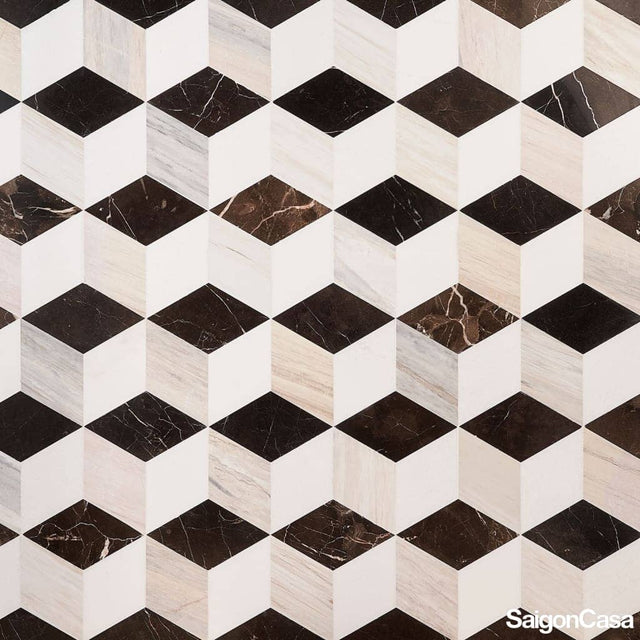 Đá Mosaic Trio Diamond - SaigonCasa | Curated Surfaces & Contemporary Living