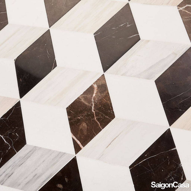 Đá Mosaic Trio Diamond - SaigonCasa | Curated Surfaces & Contemporary Living