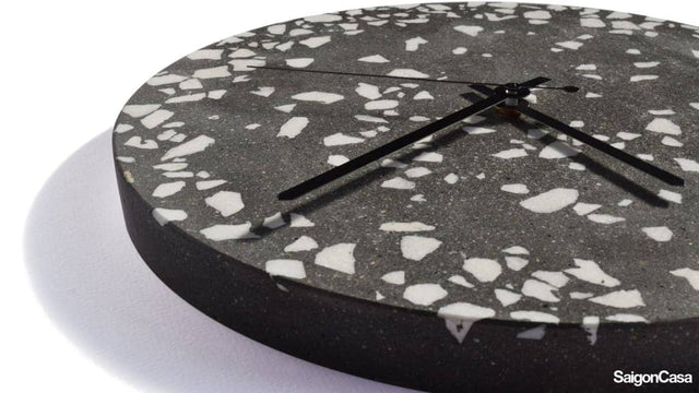 Đồng hồ trang trí đá Terrazzo 