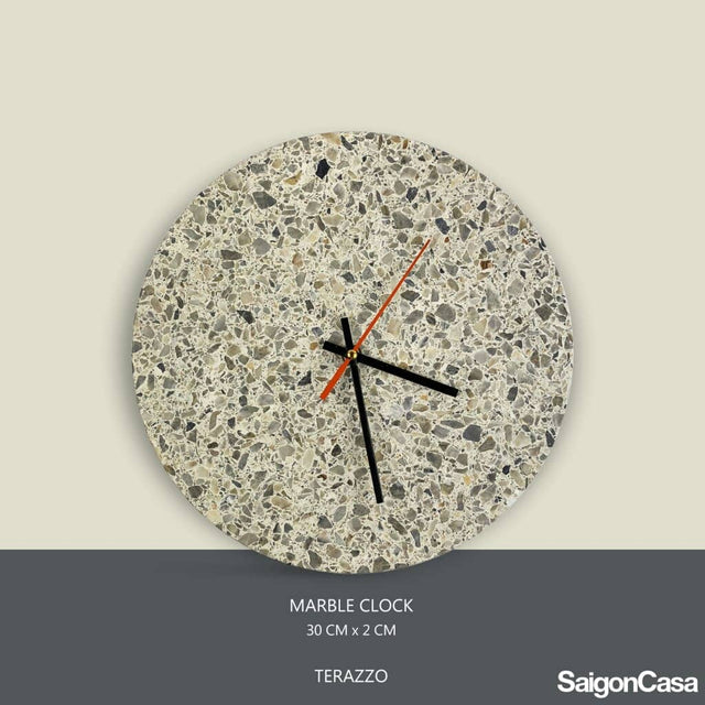 Đồng Hồ Đá Terrazzo - SaigonCasa | Curated Surfaces & Contemporary Living