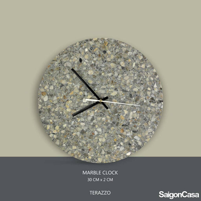 Đồng Hồ Đá Terrazzo - SaigonCasa | Curated Surfaces & Contemporary Living