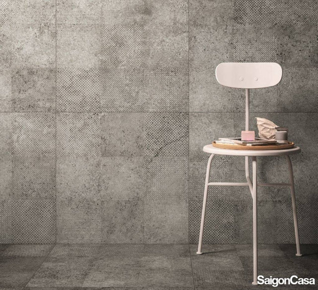 Gạch hiệu ứng xi măng beton Street Silver Decoro 60X60