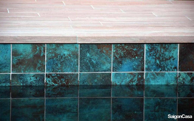 Gạch Hồ Bơi Ocean Green River 30x30cm - SaigonCasa | Curated Surfaces & Contemporary Living