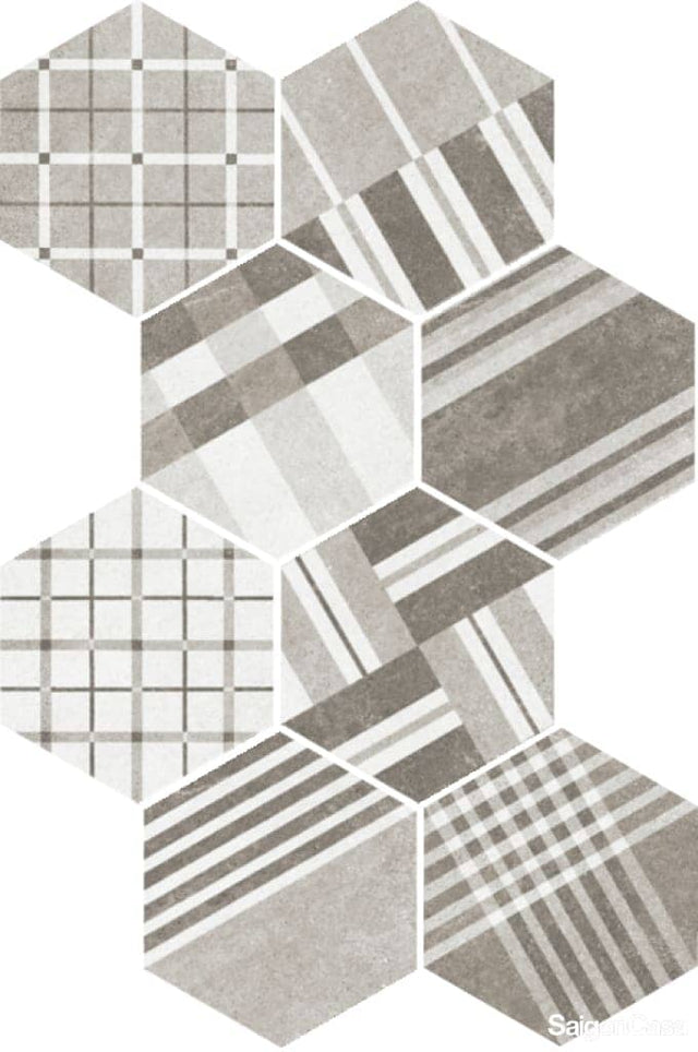 Gch Lc Giác Hexatile Cement Geo Grey