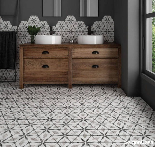 Gạch Lục Giác Hoa Văn Bardiglio - SaigonCasa | Curated Surfaces & Contemporary Living