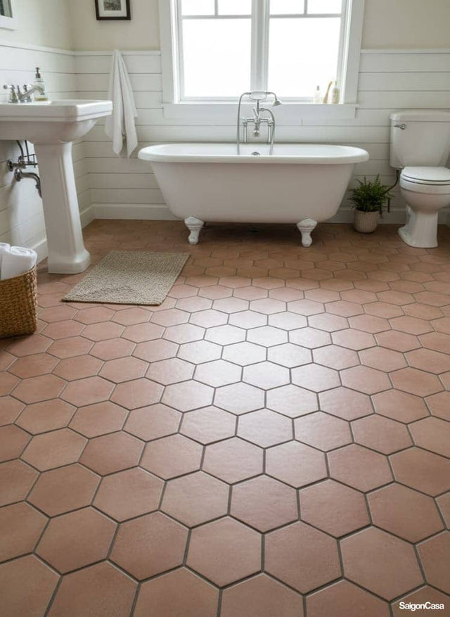 Gạch Lục Giác Terra Rosso - SaigonCasa | Curated Surfaces & Contemporary Living