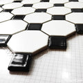 Gạch Mosaic Đen Trắng Octagon - SaigonCasa | Curated Surfaces & Contemporary Living