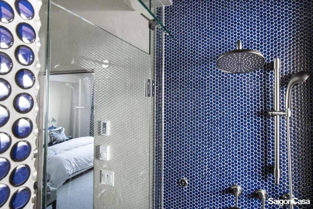 Gạch Mosaic Đồng Xu Ocean - SaigonCasa | Curated Surfaces & Contemporary Living