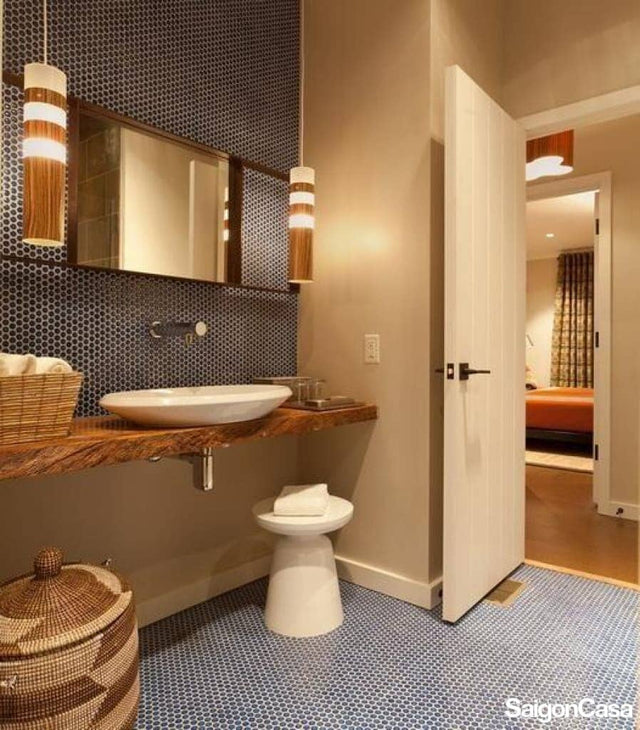 Gạch Mosaic Đồng Xu Ocean - SaigonCasa | Curated Surfaces & Contemporary Living