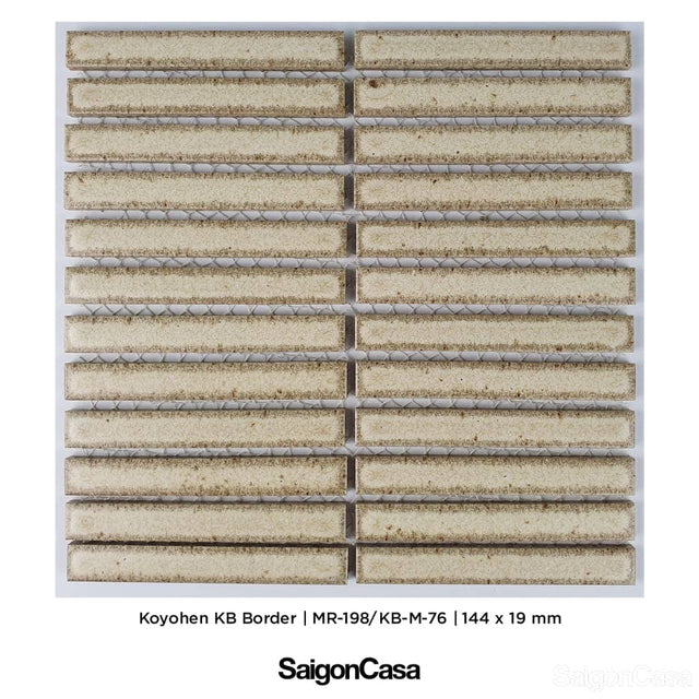 Gạch Mosaic Nhật Bản Koyohen Border - SaigonCasa | Curated Surfaces & Contemporary Living