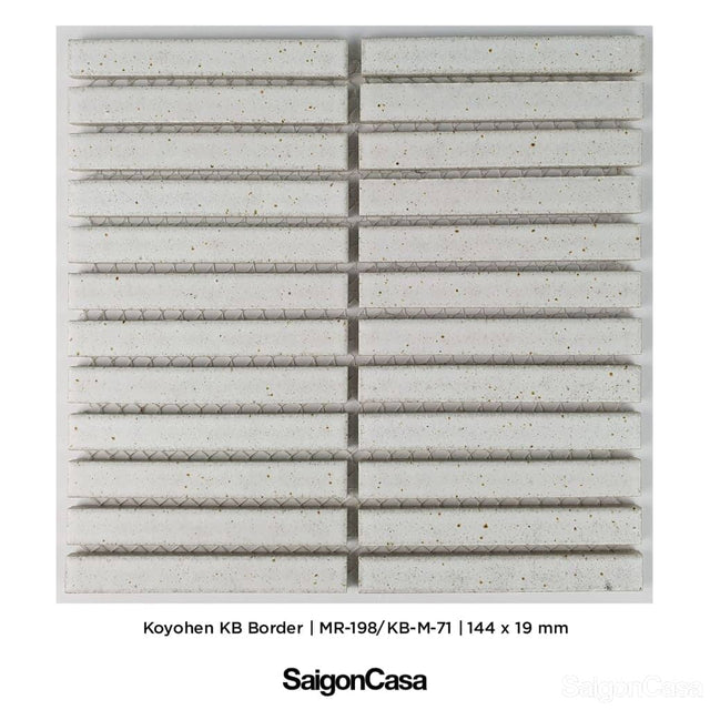 Gạch Mosaic Nhật Bản Koyohen Border - SaigonCasa | Curated Surfaces & Contemporary Living