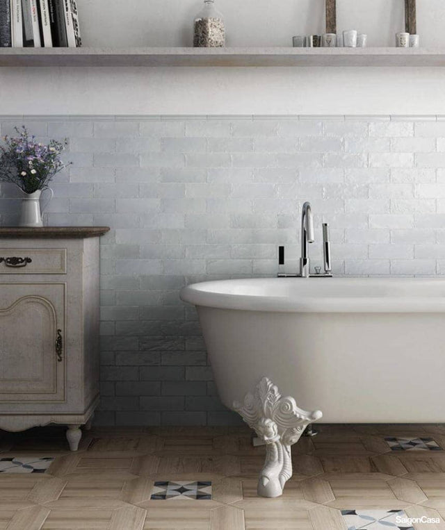 Gạch Ốp Tường Mallorca Blue 6.5x20cm - SaigonCasa | Curated Surfaces & Contemporary Living