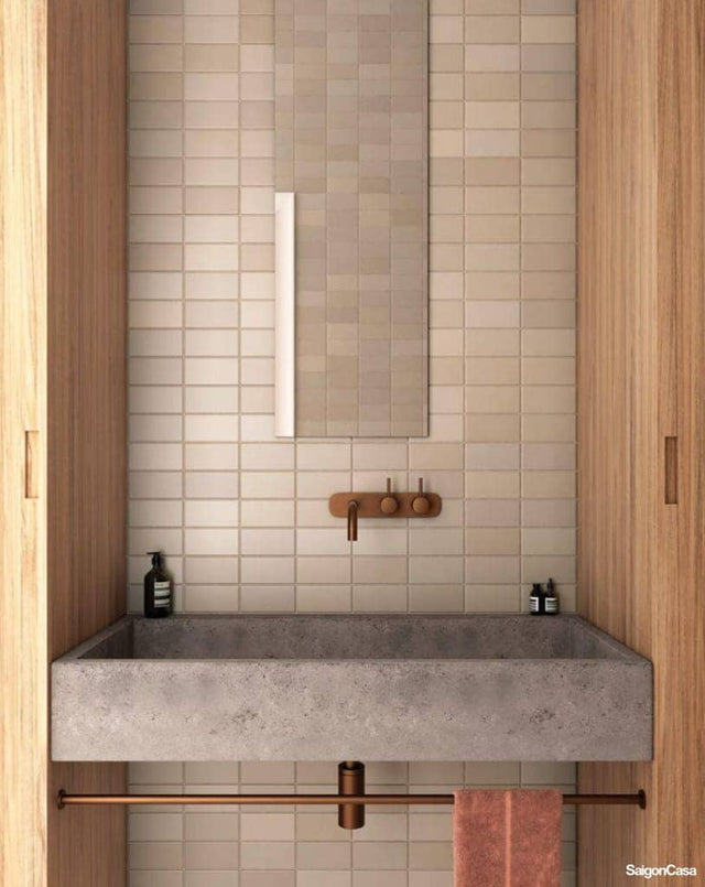 Gạch thẻ Matelier Sahara Sand (Vàng Nhat) 7.5X30
