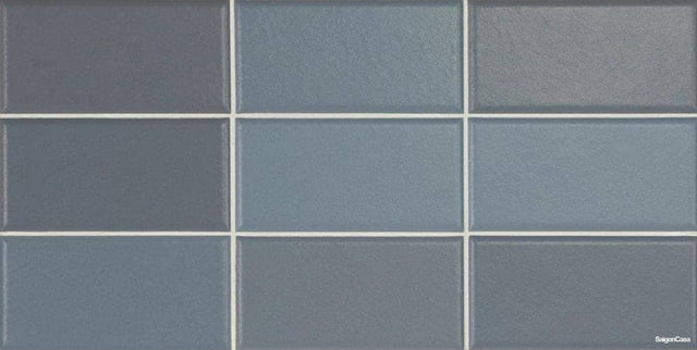 Gach The Matelier 7.5X30Cm Oceanic Blue (Xanh Duong) 7.5X30