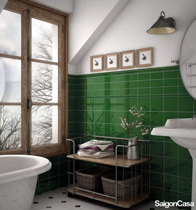 Gạch thẻ Evolution Victorian Green 15X15