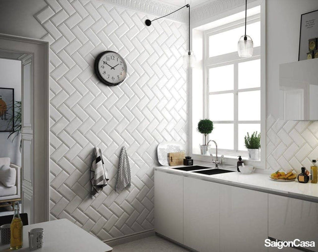 Gạch tường Metro White 10X20