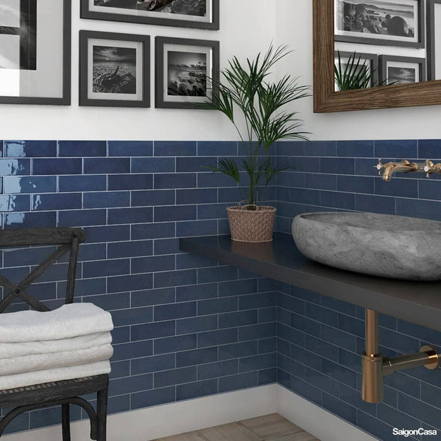 Gạch Thẻ Ốp Tường Village Royal Blue