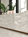 Gạch Thẻ Vân Đá Motif Calacatta 7.5x30cm - SaigonCasa | Curated Surfaces & Contemporary Living