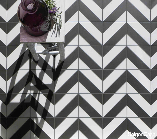 Gạch Trang Trí Décor Diago Noir - SaigonCasa | Curated Surfaces & Contemporary Living