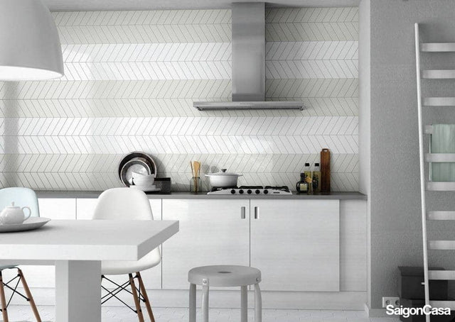 Gạch Trang Trí Tường Chevron - SaigonCasa | Curated Surfaces & Contemporary Living