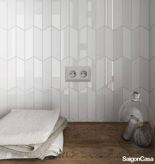 Gạch Trang Trí Tường Chevron - SaigonCasa | Curated Surfaces & Contemporary Living