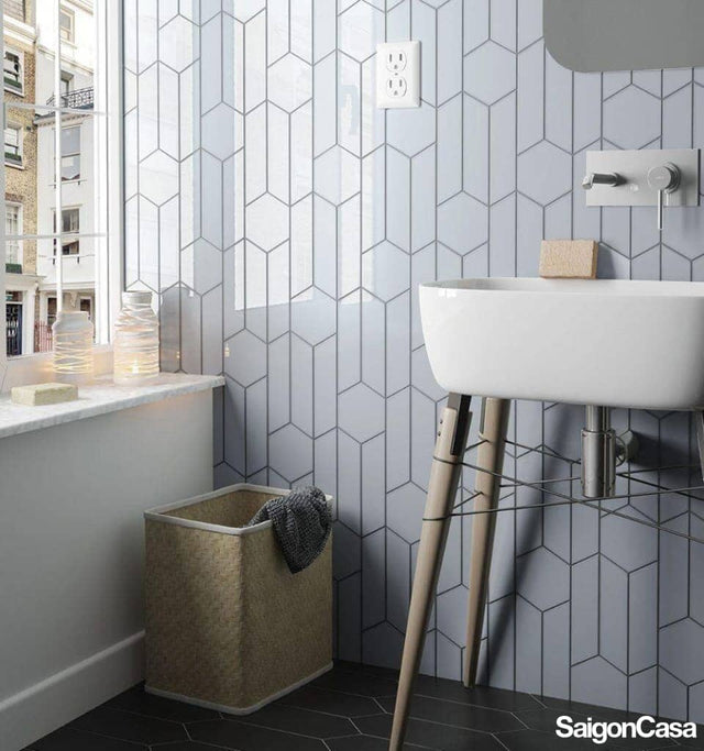 Gạch Trang Trí Tường Chevron - SaigonCasa | Curated Surfaces & Contemporary Living