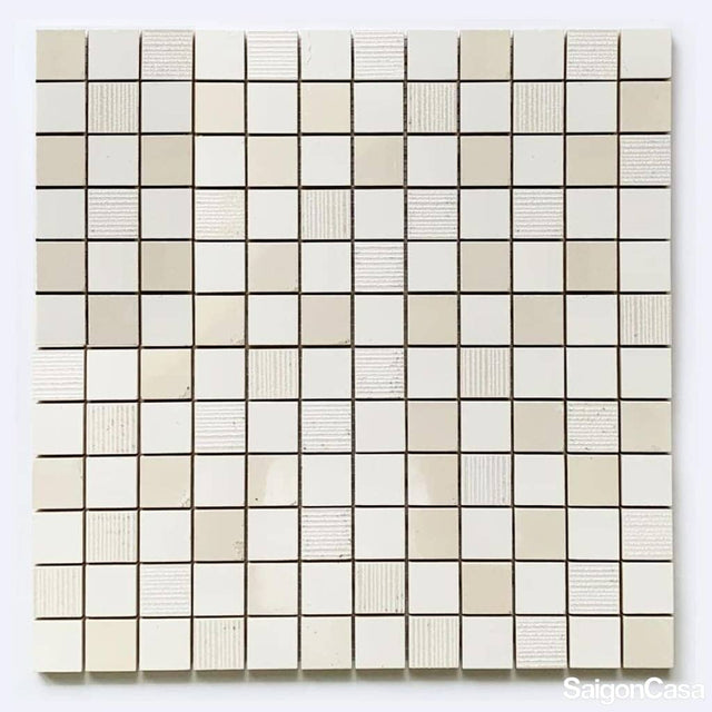 gạch mosaic Desire White Tessere