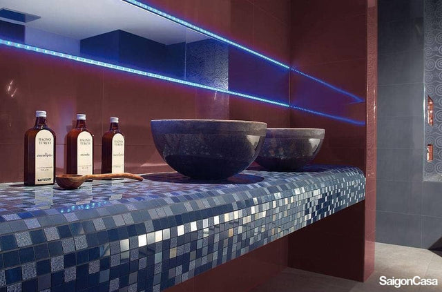 Gạch Tường Phòng Tắm Ultra Glam - SaigonCasa | Curated Surfaces & Contemporary Living