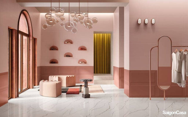 Gạch Vân Đá Khổ Lớn Foyer 120x278cm - SaigonCasa | Curated Surfaces & Contemporary Living