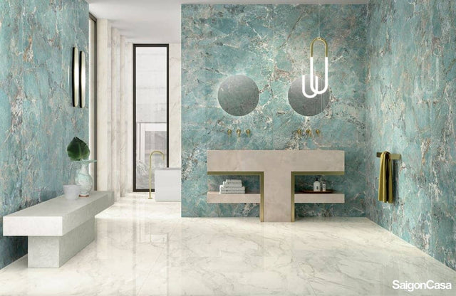 Gạch Vân Đá Khổ Lớn Foyer 120x278cm - SaigonCasa | Curated Surfaces & Contemporary Living