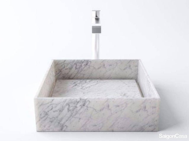 Lavabo Đá + Chân Kim Loại - SaigonCasa | Curated Surfaces & Contemporary Living