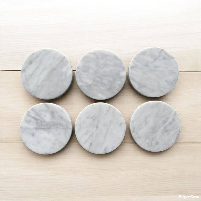 Lót Ly Đá Marble Tròn - SaigonCasa | Curated Surfaces & Contemporary Living