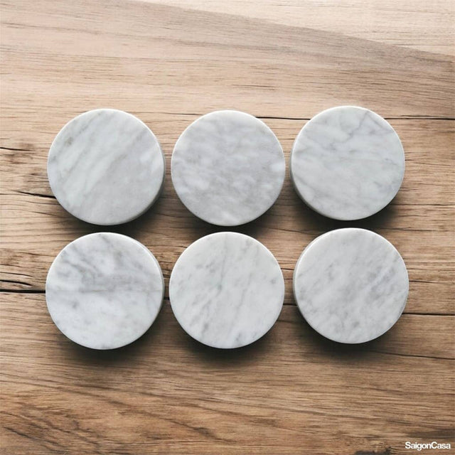 Lót Ly Đá Marble Tròn - SaigonCasa | Curated Surfaces & Contemporary Living