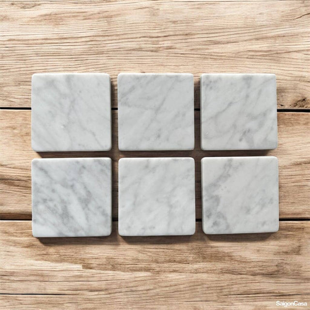 Lót Ly Đá Marble Vuông 9x9cm - SaigonCasa | Curated Surfaces & Contemporary Living